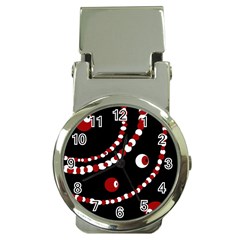 Red Pearls Money Clip Watches