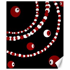 Red Pearls Canvas 20  X 24   by Valentinaart