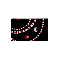 Red Pearls Cosmetic Bag (small) 