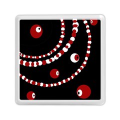 Red Pearls Memory Card Reader (square) 