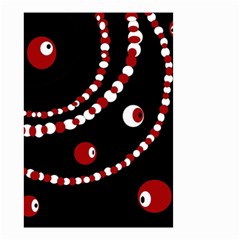 Red Pearls Small Garden Flag (two Sides)