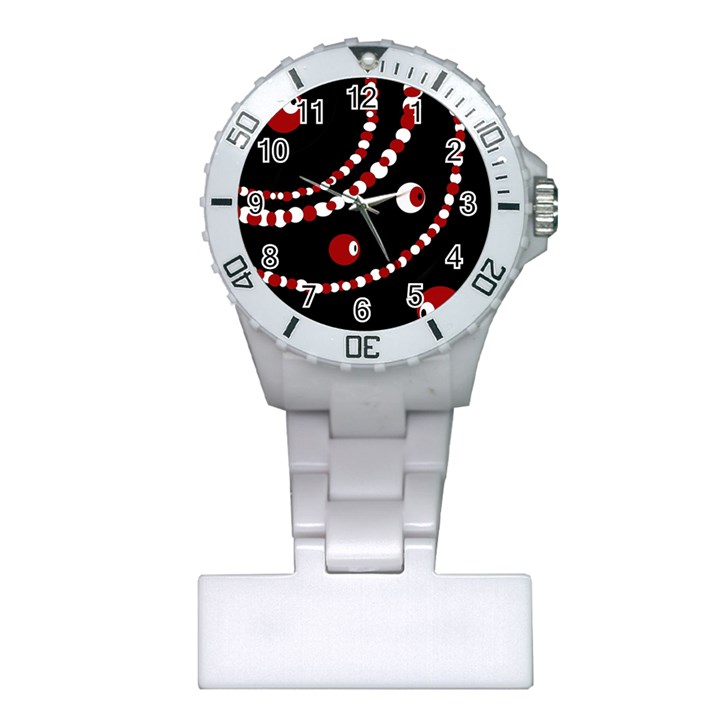 Red pearls Plastic Nurses Watch