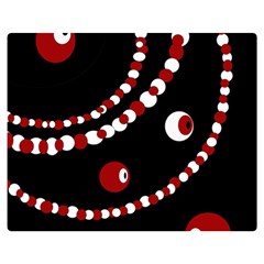 Red Pearls Double Sided Flano Blanket (medium) 