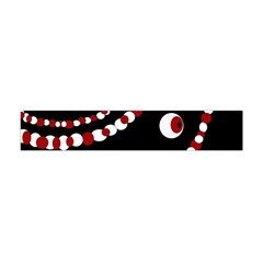 Red Pearls Flano Scarf (mini)