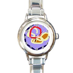 Abstract Circle Round Italian Charm Watch by Valentinaart