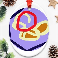 Abstract Circle Ornament (oval) 