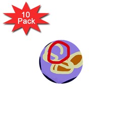 Abstract Circle 1  Mini Buttons (10 Pack) 