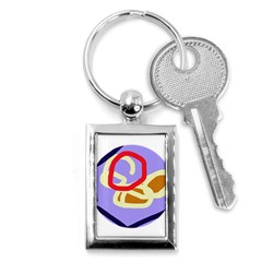 Abstract Circle Key Chains (rectangle) 