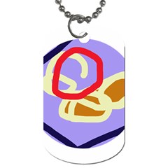 Abstract Circle Dog Tag (one Side)