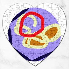 Abstract Circle Jigsaw Puzzle (heart)