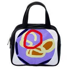 Abstract Circle Classic Handbags (one Side) by Valentinaart