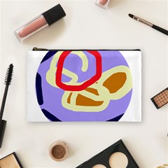 Abstract Circle Cosmetic Bag (medium) 