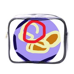 Abstract Circle Mini Toiletries Bags