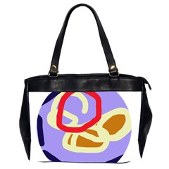 Abstract Circle Office Handbags (2 Sides) 