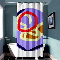 Abstract Circle Shower Curtain 36  X 72  (stall) 