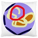 Abstract circle Large Cushion Case (One Side) Front