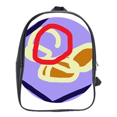 Abstract Circle School Bags (xl) 