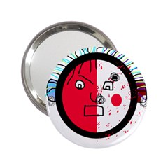 Angry Transparent Face 2 25  Handbag Mirrors