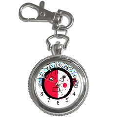 Angry Transparent Face Key Chain Watches