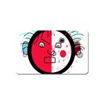 Angry transparent face Magnet (Name Card) Front