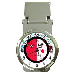 Angry Transparent Face Money Clip Watches