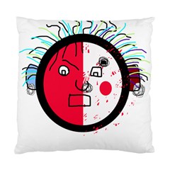 Angry Transparent Face Standard Cushion Case (two Sides)