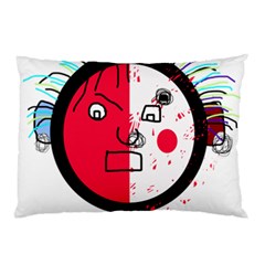 Angry Transparent Face Pillow Case