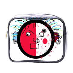 Angry Transparent Face Mini Toiletries Bags