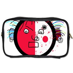 Angry Transparent Face Toiletries Bags