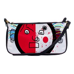 Angry Transparent Face Shoulder Clutch Bags