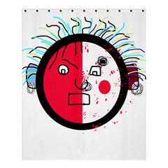 Angry Transparent Face Shower Curtain 60  X 72  (medium) 