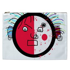 Angry Transparent Face Cosmetic Bag (xxl) 