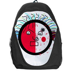 Angry Transparent Face Backpack Bag