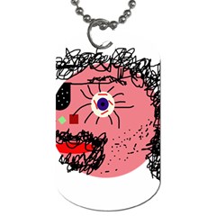 Abstract Face Dog Tag (two Sides)