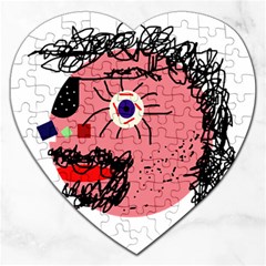 Abstract Face Jigsaw Puzzle (heart)