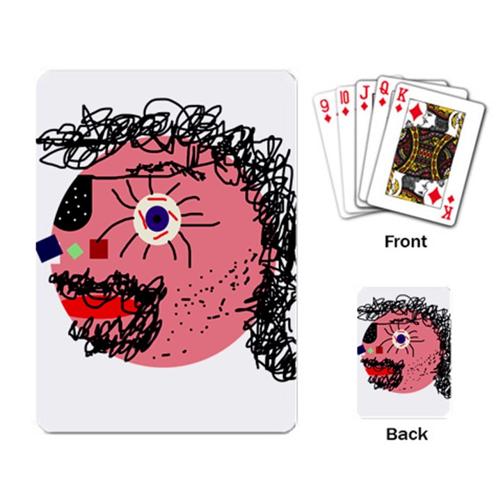 Abstract face Playing Card