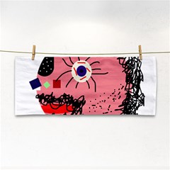 Abstract Face Hand Towel