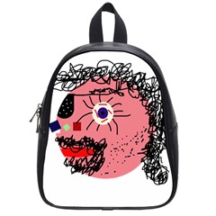 Abstract Face School Bags (small) 