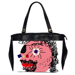 Abstract Face Office Handbags (2 Sides) 