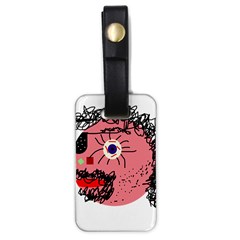 Abstract Face Luggage Tags (one Side)  by Valentinaart