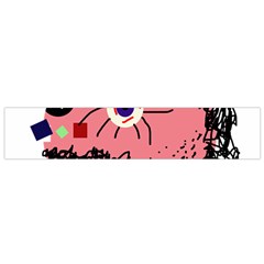 Abstract Face Flano Scarf (small)