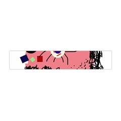 Abstract Face Flano Scarf (mini)