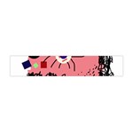 Abstract face Flano Scarf (Mini) Front