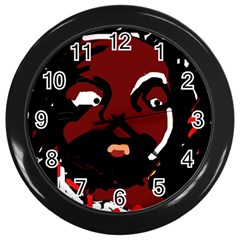 Abstract Face  Wall Clocks (black)