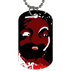 Abstract Face  Dog Tag (one Side)