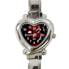 Abstract Face  Heart Italian Charm Watch by Valentinaart