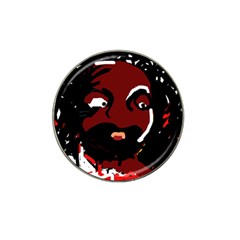 Abstract Face  Hat Clip Ball Marker