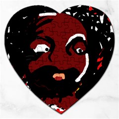 Abstract Face  Jigsaw Puzzle (heart)