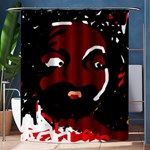 Abstract face  Shower Curtain 60  x 72  (Medium)  60 x72  Curtain