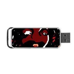 Abstract Face  Portable Usb Flash (two Sides)